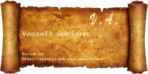 Veszeli Adrienn névjegykártya